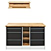 Respekta Cocina de isla Gabriel (Ancho: 150 cm, Gris, Sin electrodomésticos) | BAUHAUS