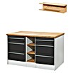 Respekta Cocina de isla Gabriel (Ancho: 150 cm, Gris, Sin electrodomésticos) | BAUHAUS