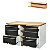 Respekta Cocina de isla Gabriel (Ancho: 150 cm, Gris, Sin electrodomésticos) | BAUHAUS