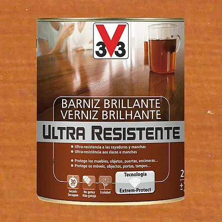 V33  Barniz para madera Brillante Ultra Resistente