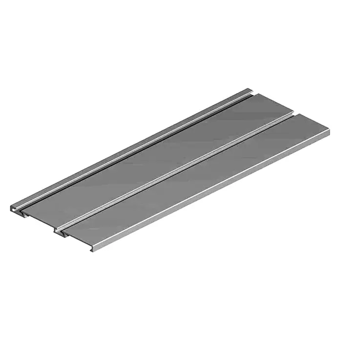 Adinor Set para puertas correderas GSO-GI70 - 2 ud., Eloxado, Apto para: Armarios - Carril de montaje de aluminio para una fácil instalación de paneles, proporcionando una fijación segura y estable y simplificando el proceso.