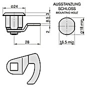 Basi Universalzylinder HS 356 (Passend für: Basi Briefkästen) | BAUHAUS