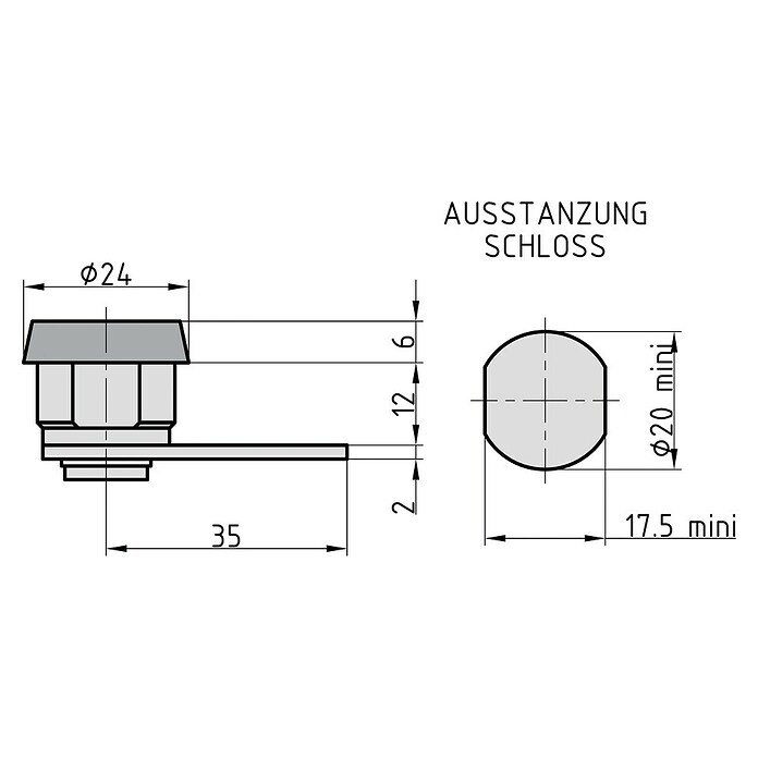 Basi Universalzylinder HS 325 (Passend für: Albert) | BAUHAUS