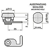 Basi Universalzylinder HS 336 (Passend für: Basi Geldkassetten) | BAUHAUS