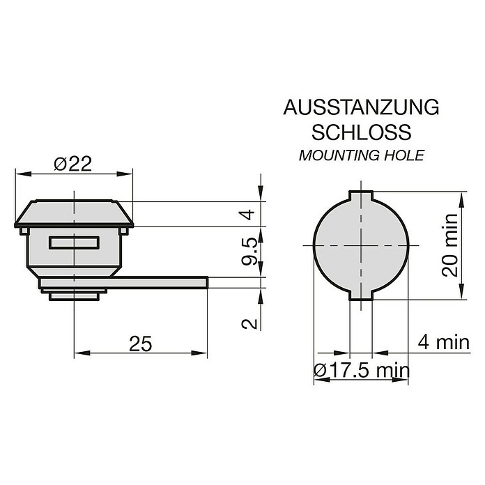 Basi Universalzylinder HS 320 (Passend für: universelle Verwendung) | BAUHAUS