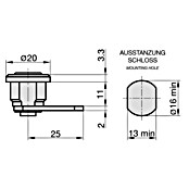 Basi Universalzylinder HS 313 (Passend für: Universal - Burg) | BAUHAUS