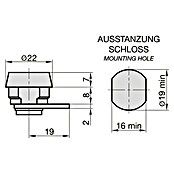 Basi Universalzylinder HS 338 (Passend für: Basi Notschlüsselkästen) | BAUHAUS