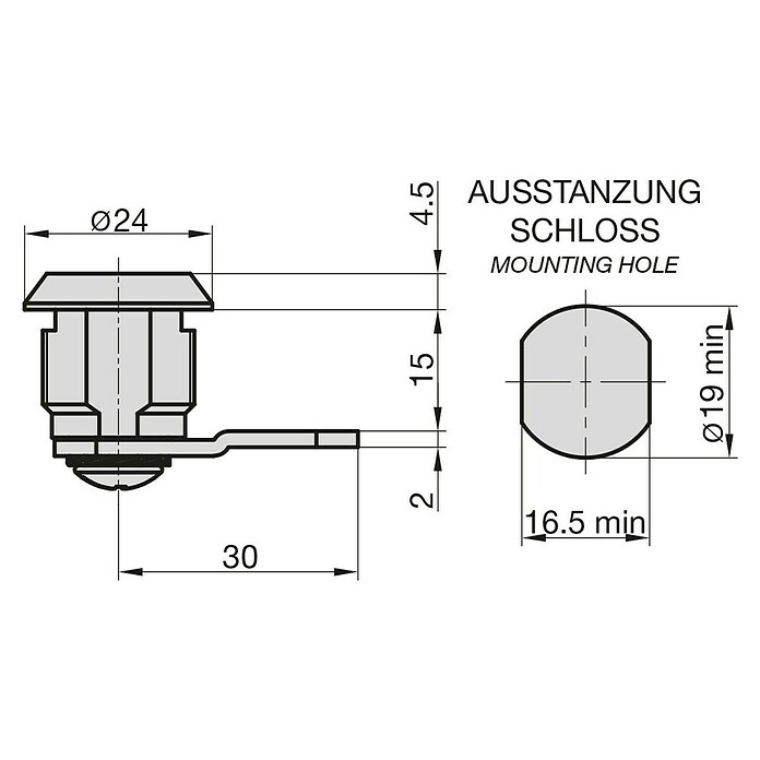 Basi Universalzylinder HS 326 (Passend für: Format) | BAUHAUS