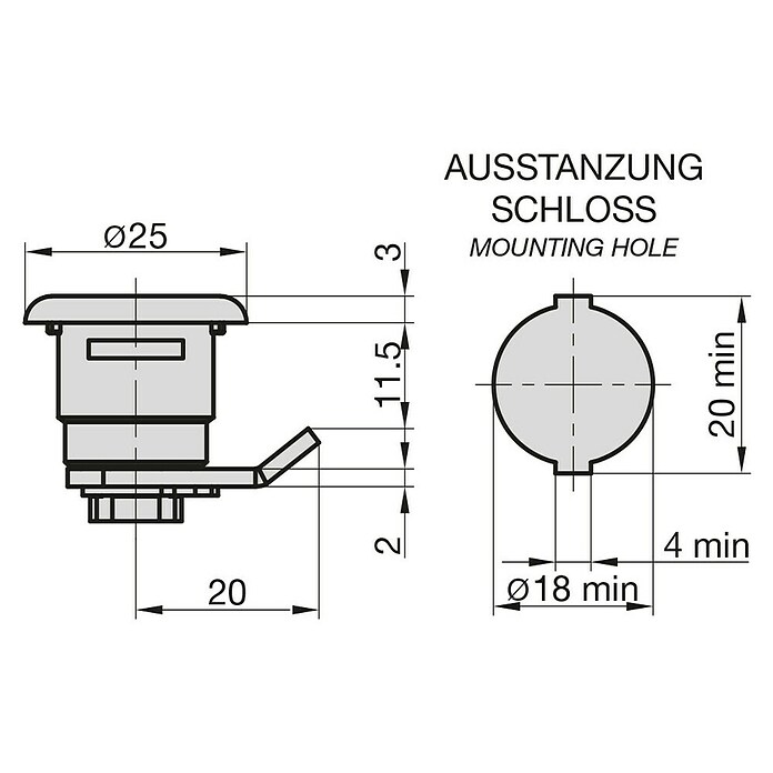 Basi Universalzylinder HS 328 (Passend für: Renz ab Bj.1990) | BAUHAUS