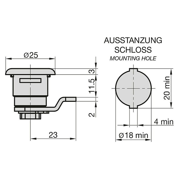 Basi Universalzylinder HS 327 (Passend für: Renz ab Bj.1980) | BAUHAUS