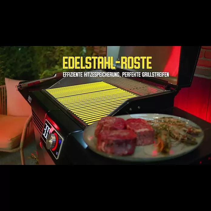 Char-Broil Elektrogrill Smart E - Grillfläche (B x T): 57 x 39 cm, 2,4 kW - SMART-E Elektrogrill: Die E-Novation des Grillens - Char-Broil