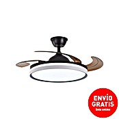 Led Hispania Ventilador de techo Rinia (Negro, 106 cm, 35 W) | BAUHAUS