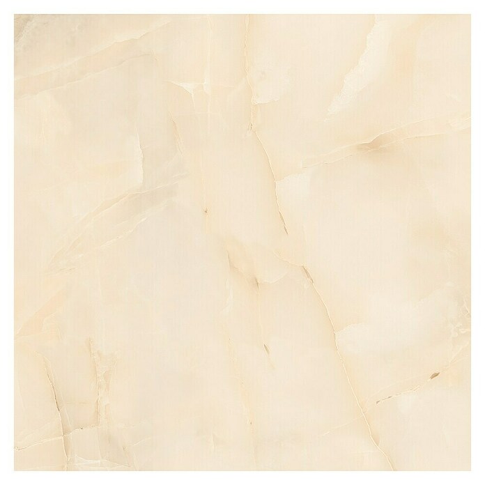 Feinsteinzeugfliese Royal Onyx (60 x 60 cm, Creme, Glänzend) | BAUHAUS