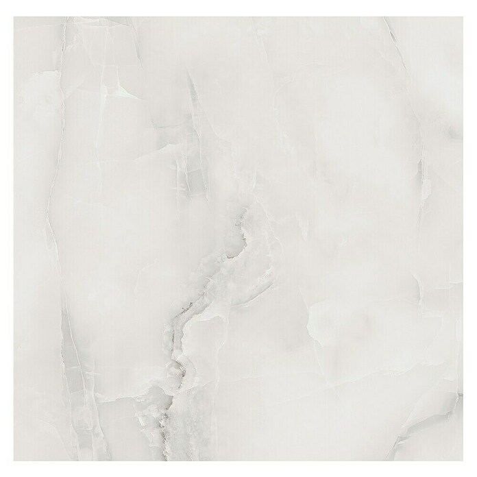 Feinsteinzeugfliese Royal Onyx (60 x 60 cm, Hellgrau, Glänzend) | BAUHAUS