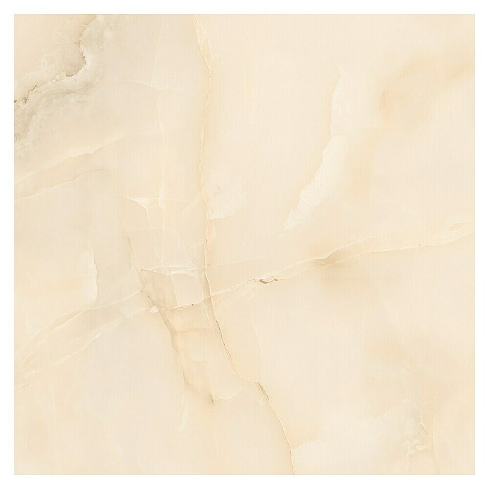 Feinsteinzeugfliese Royal Onyx (60 x 60 cm, Creme, Glänzend) | BAUHAUS