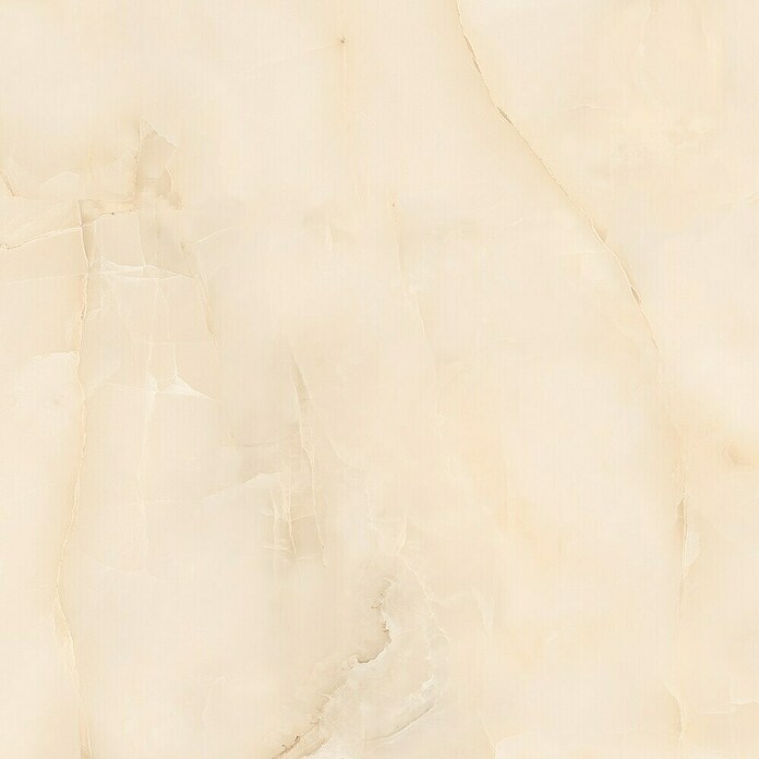 Feinsteinzeugfliese Royal Onyx (60 x 60 cm, Creme, Glänzend) | BAUHAUS