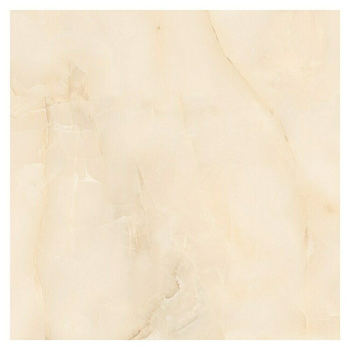 Feinsteinzeugfliese Royal Onyx (60 x 60 cm, Creme, Glänzend) | BAUHAUS