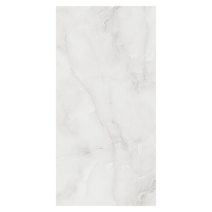 Feinsteinzeugfliese Royal Onyx (60 x 120 cm, Hellgrau, Glänzend) | BAUHAUS