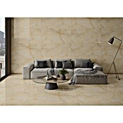 Feinsteinzeugfliese Royal Onyx (60 x 120 cm, Creme, Glänzend) | BAUHAUS