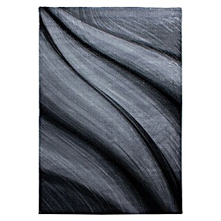 Kurzflorteppich Miami (Schwarz/Grau, 340 x 240 cm, 100 % Polypropylen)