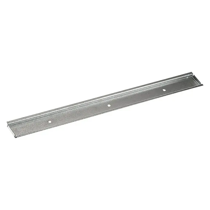 Famatel Carril guía DIN 375 mm - Metal - Guía metálica para techo de pladur con orificios preperforados para una fácil instalación y un montaje seguro en interiores.