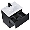 Riva Badmöbel-Set Street Plus (Gesamtbreite Badmöbel: 51,3 cm, Schwarz, Matt, 2 -tlg.) | BAUHAUS