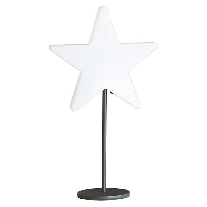 8 Seasons Design Shining LED-Weihnachtsstern Window Star6 W, Weiß, Ø x L: 30 x 10 cm Front View