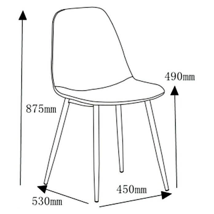 Silla Margot (Avellana, 4 ud.) | BAUHAUS