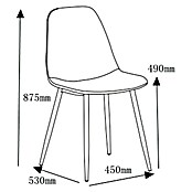 Silla Margot (Avellana, 4 ud.) | BAUHAUS