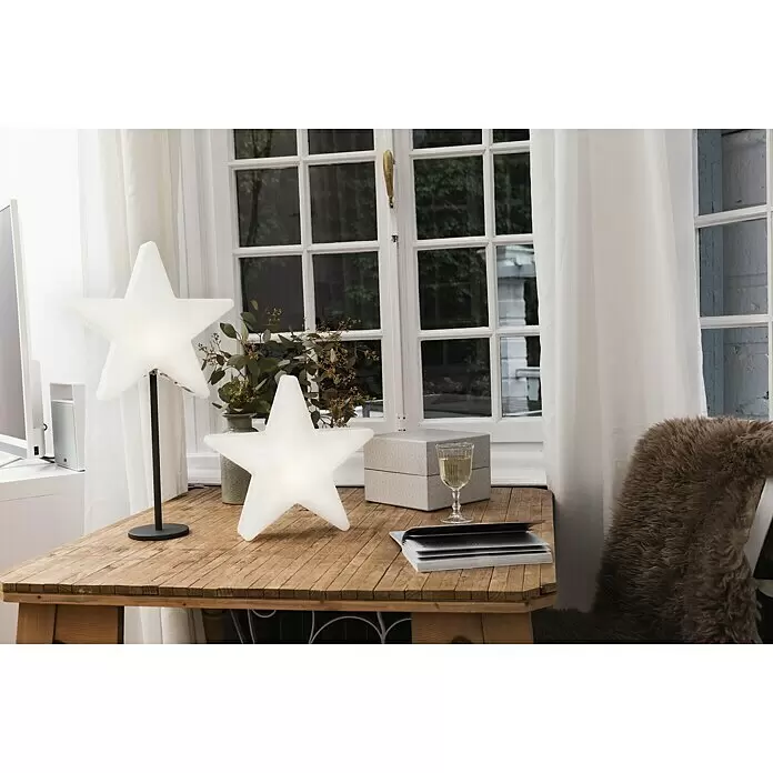 8 Seasons Design Shining Standstern Window Star - Weiß, Neutralweiß, LED - Stimmungsaufnahme