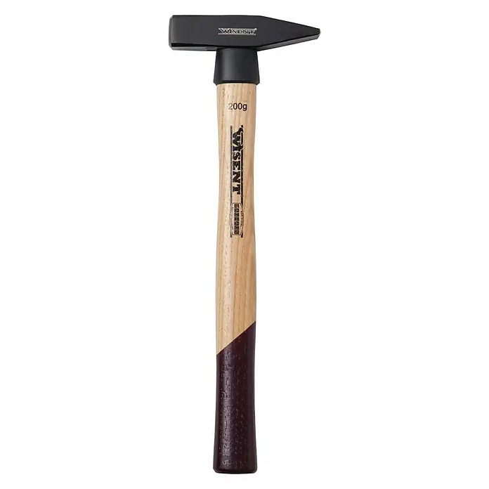 Wisent Schlosserhammer200 g, Holz Hickory - Hammer von Wisent mit Holzgriff, ideal für Werkstatt und Heimwerker. Präzise und zuverlässig bei jeder Anwendung.