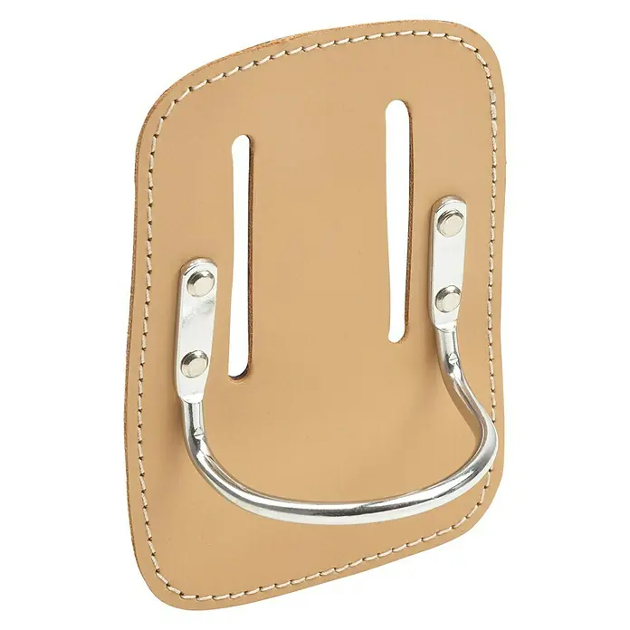 Hammerhalter - Leder - Eine robuste Lederhalterung mit Metallbügel zur Befestigung an einem Gürtel. Ideal für Handwerker und Heimwerker.
