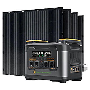 Prijenosna energetska stanica s četiri solarna panela (D x Š x V: 43,2 x 29,6 x 33,4 cm, 2.400 W)