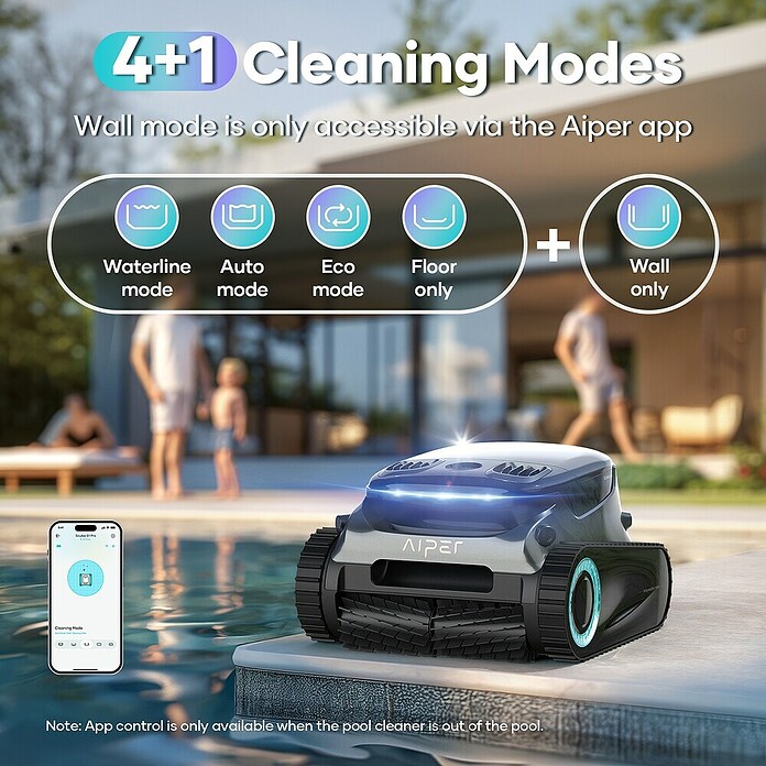 Aiper Poolroboter Scuba S1 Pro (Akkubetrieben, Passend für: Pools bis 200 m² Grundfläche, Filterleistung: 22.740 l/h) | BAUHAUS