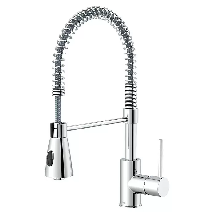 Lenz Spültischarmatur Kalani -  - Chrom-Küchenarmatur mit flexibler Zugbrause und Einhebelmischer.