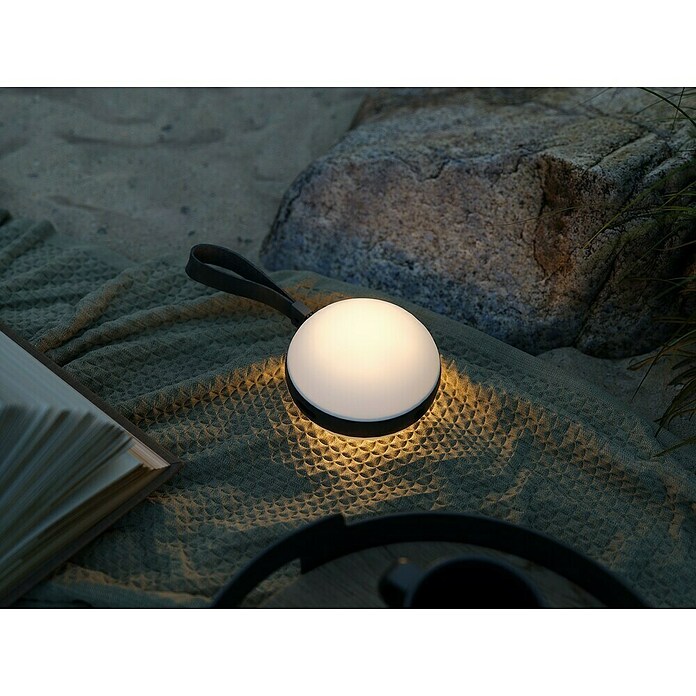 Nordlux Solar-tafellamp Bring To-Go wit-zwart (l x b x h: 9,3 x 12 x 26 cm, Zwart, IP54) | BAUHAUS