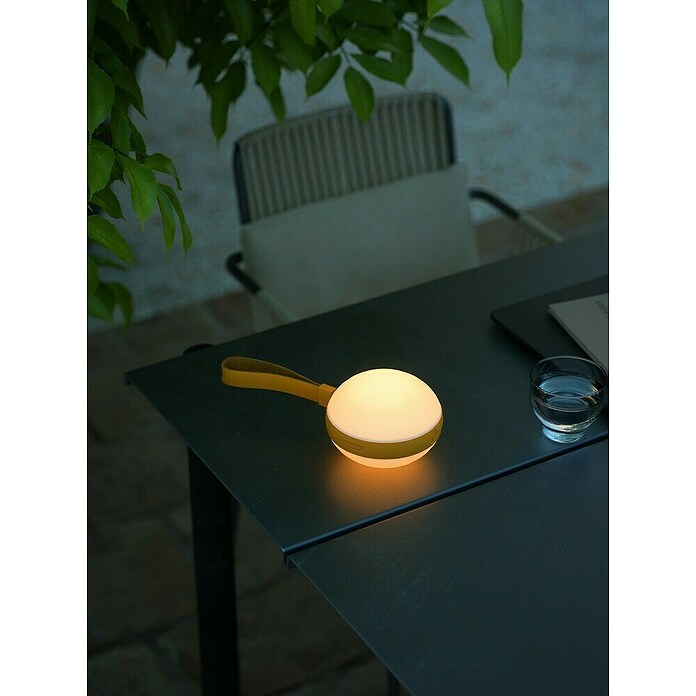 Nordlux Solar-tafellamp Bring To-Go wit-geel (l x b x h: 9,3 x 12 x 26 cm, Geel, IP54) | BAUHAUS
