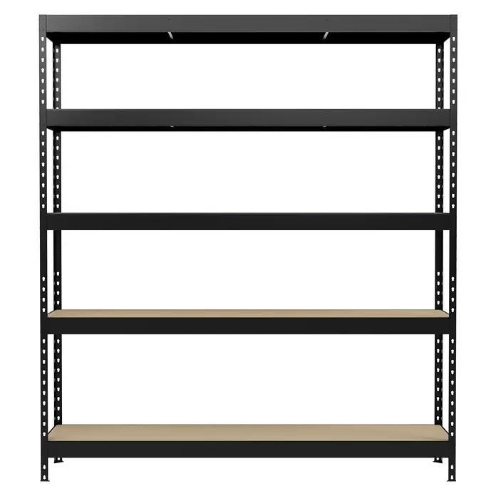 Regalux Schwerlastregal - H x B x T: 180 x 160 x 40 cm, Traglast pro Boden: 265 kg, Anzahl Böden: 5 Stk., Stecken, Anthrazitgrau