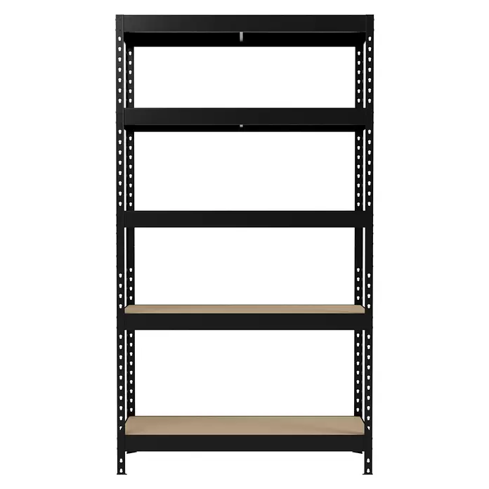 Regalux Schwerlastregal - H x B x T: 180 x 90 x 40 cm, Traglast pro Boden: 210 kg, Anzahl Böden: 5 Stk., Stecken, Anthrazitgrau