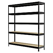 Regalux Regal za teški teret  (V x Š x DB: 180 x 160 x 40 cm, Nosivost po polici: 265 kg, Broj polica: 5 Kom., Uticanje, Antracit) | BAUHAUS