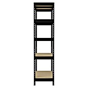 Regalux Stelling voor zware lasten (H x B x D: 180 x 90 x 40 cm, Draagvermogen per legbord: 210 kg, Aantal legborden: 5 st., Insteken, Antracietgrijs) | BAUHAUS