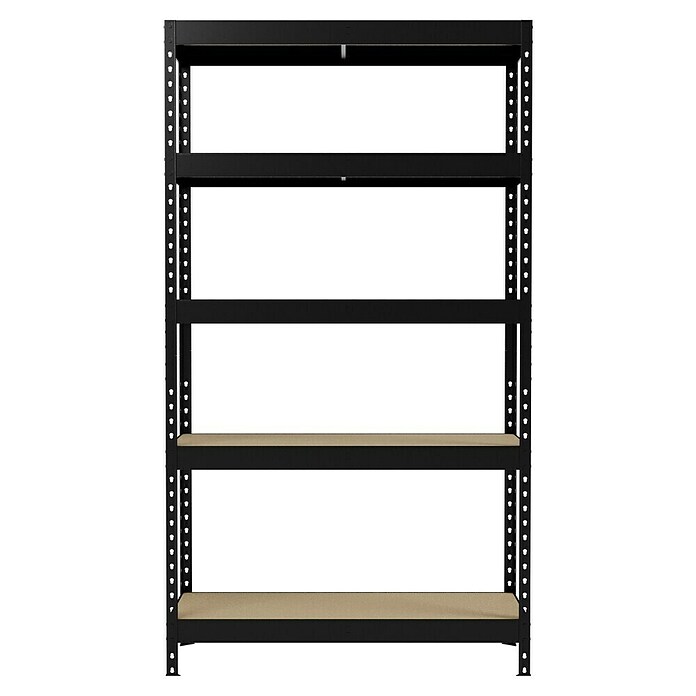 Regalux Regal za teški teret  (V x Š x DB: 180 x 90 x 40 cm, Nosivost po polici: 210 kg, Broj polica: 5 Kom., Uticanje, Antracit) | BAUHAUS