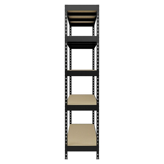 Regalux Regal za velike obremenitve  (V x Š x G: 180 x 180 x 40 cm, Nosilnost na polico: 265 kg, Število polic: 5 kos, Priklop, Antracit) | 1230 - Metallregale | AAFA - Regale | AAF - Regalsysteme | AA - Eisenwaren | A - Eisenwaren | BAUHAUS