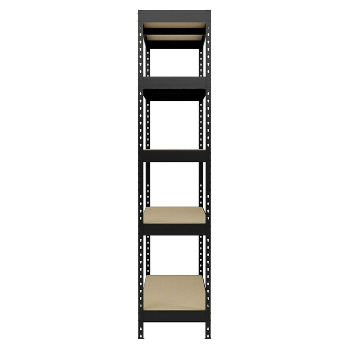 Regalux Regal za teški teret  (V x Š x DB: 180 x 120 x 40 cm, Nosivost po polici: 210 kg, Broj polica: 5 Kom., Uticanje, Antracit) | BAUHAUS