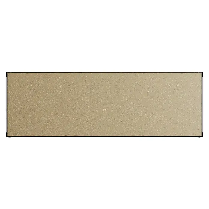 Regalux Schwerlastregal - H x B x T: 180 x 120 x 40 cm, Traglast pro Boden: 210 kg, Anzahl Böden: 5 Stk., Stecken, Schwarz - Nahaufnahme einer rechteckigen Korkplatte mit einer feinen Maserung in einem neutralen Farbton und einem schmalen, dunklen Rahmen.