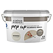 Schöner Wohnen Pep up Renovierfarbe Holzfußboden (Antikweiß, 1 l, Seidenmatt)