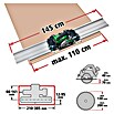 Wolfcraft Guía de carril FKS 145 (L x An x Al: 145 cm x 19 cm x 1,2 mm, Aluminio) | BAUHAUS