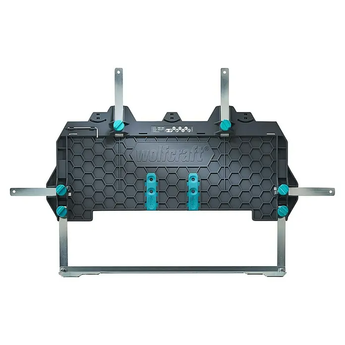 Wolfcraft Führungsschiene FKS 145 - L x B x H: 145 cm x 19 cm x 1,2 mm, Aluminium - Wolfcraft Master Cut 1500 Stichsägetisch mit stabilem Rahmen für präzise Schnitte und vielseitige Anwendungen in der Werkstatt.