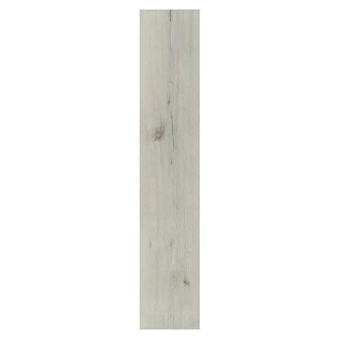 b!design Vinylboden SPC - Savannah Eiche, Landhausdiele, 1.220 x 181 x 3,5 mm - Helle Holzplanke mit subtilen Maserungen und Astlöchern, ideal für rustikale oder moderne Interieurs. Das natürliche Design sorgt für Wärme und Charakter.