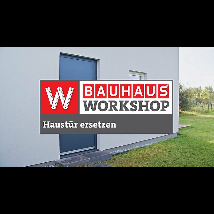 Splendoor Haustür Thermodoor PLUS SP70 (110 cm x 210 mm, DIN Anschlag: Links, Naturbeton/Tiefschwarz) | BAUHAUS